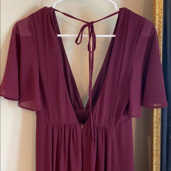 Show me your MUMU burgundy maxi dress - Picture 5 of 9